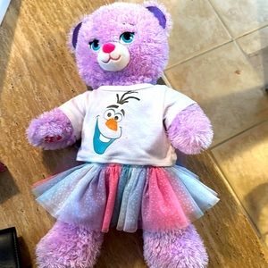 Pre-owned build a bear Olaf shirt and skirt included